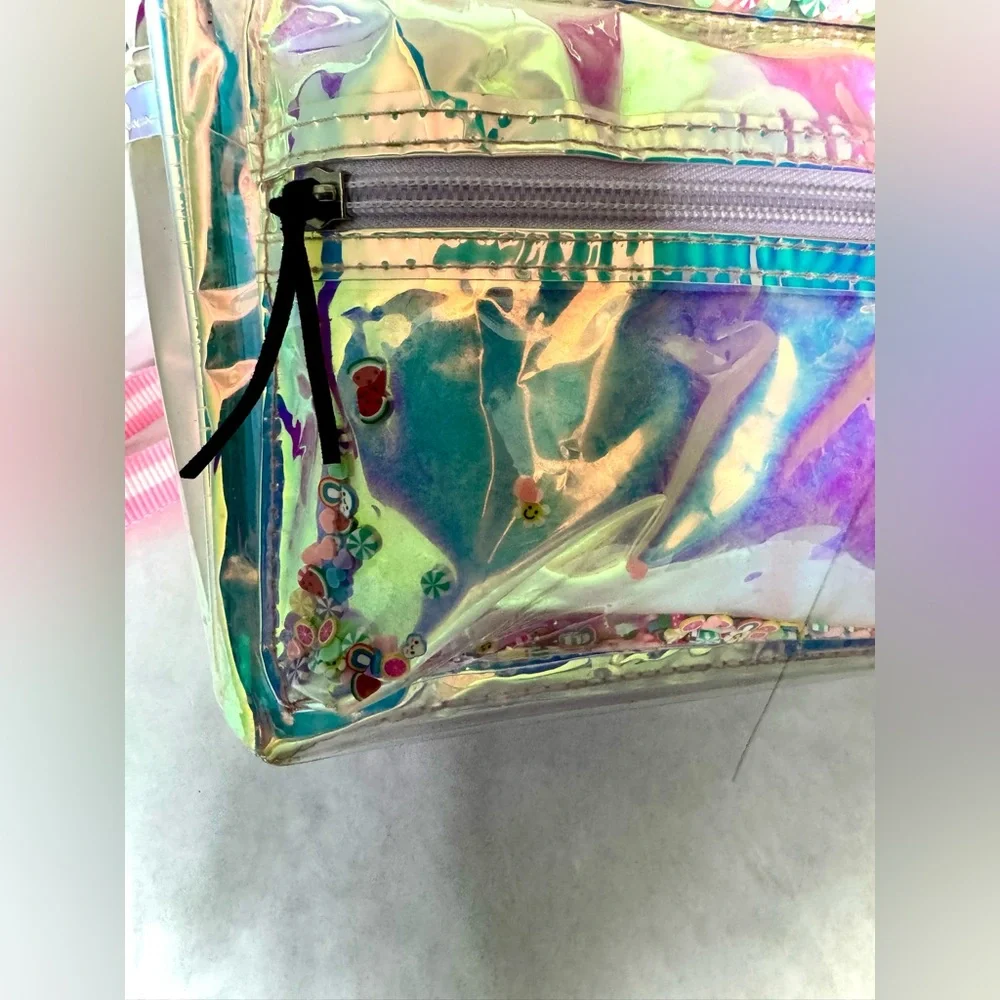 Translucent Backpack with confetti Beads - Picture 8 of 15